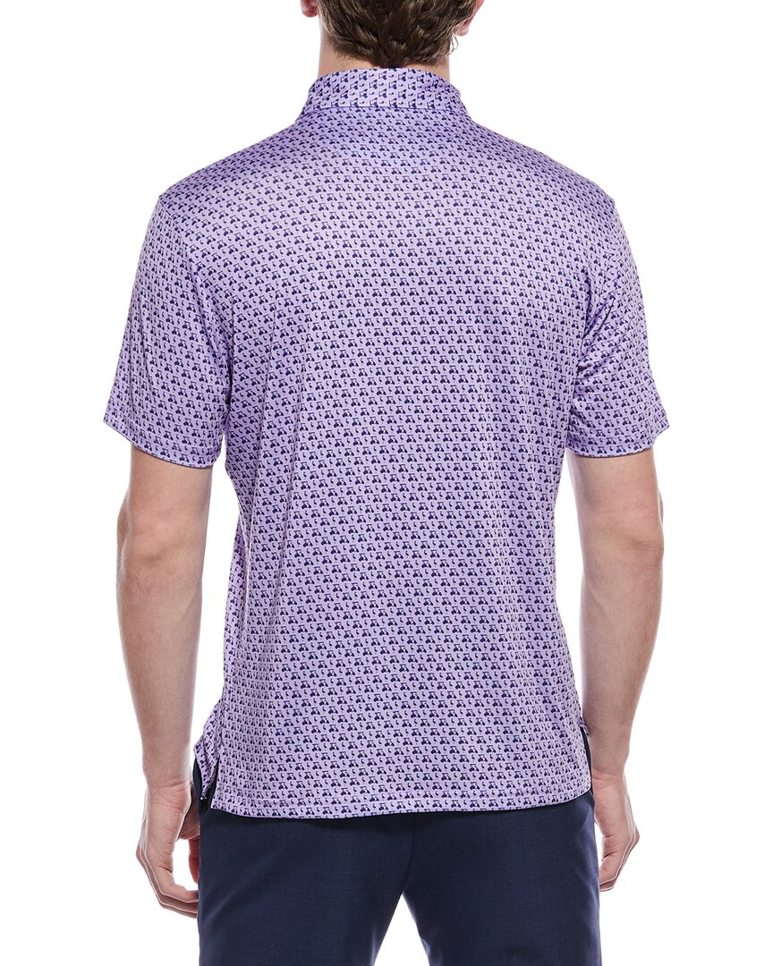 Tailorbyrd Carts And Byrds Printed Performance Polo Shirt