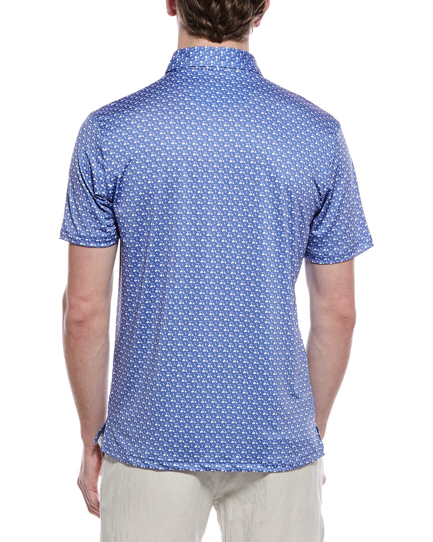 Tailorbyrd Carts And Byrds Printed Performance Polo Shirt