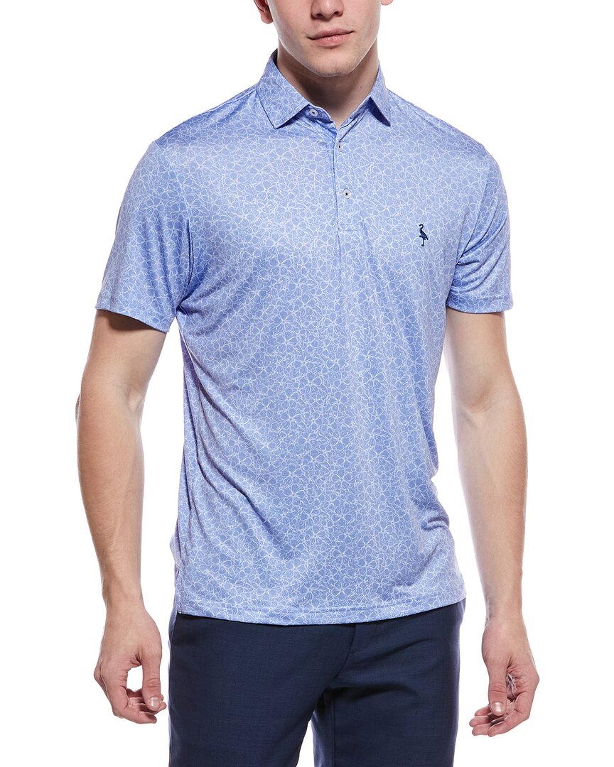 Tailorbyrd Summer Floral Printed Performance Polo Shirt
