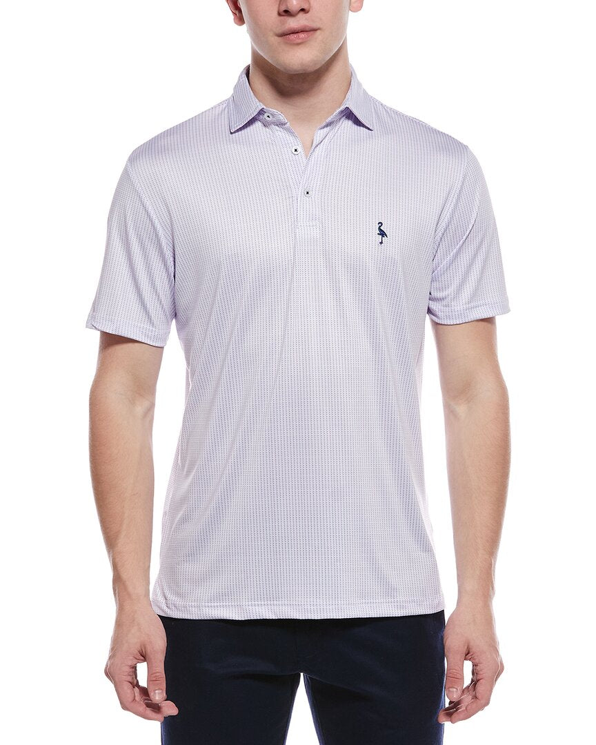Tailorbyrd Multi Dots Printed Performance Polo Shirt
