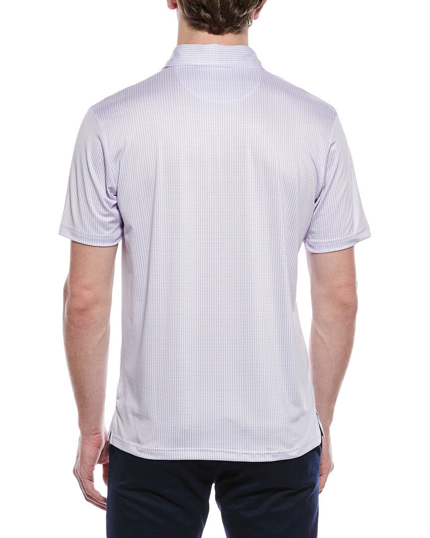 Tailorbyrd Multi Dots Printed Performance Polo Shirt