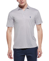 Tailorbyrd Stars Printed Performance Polo Shirt