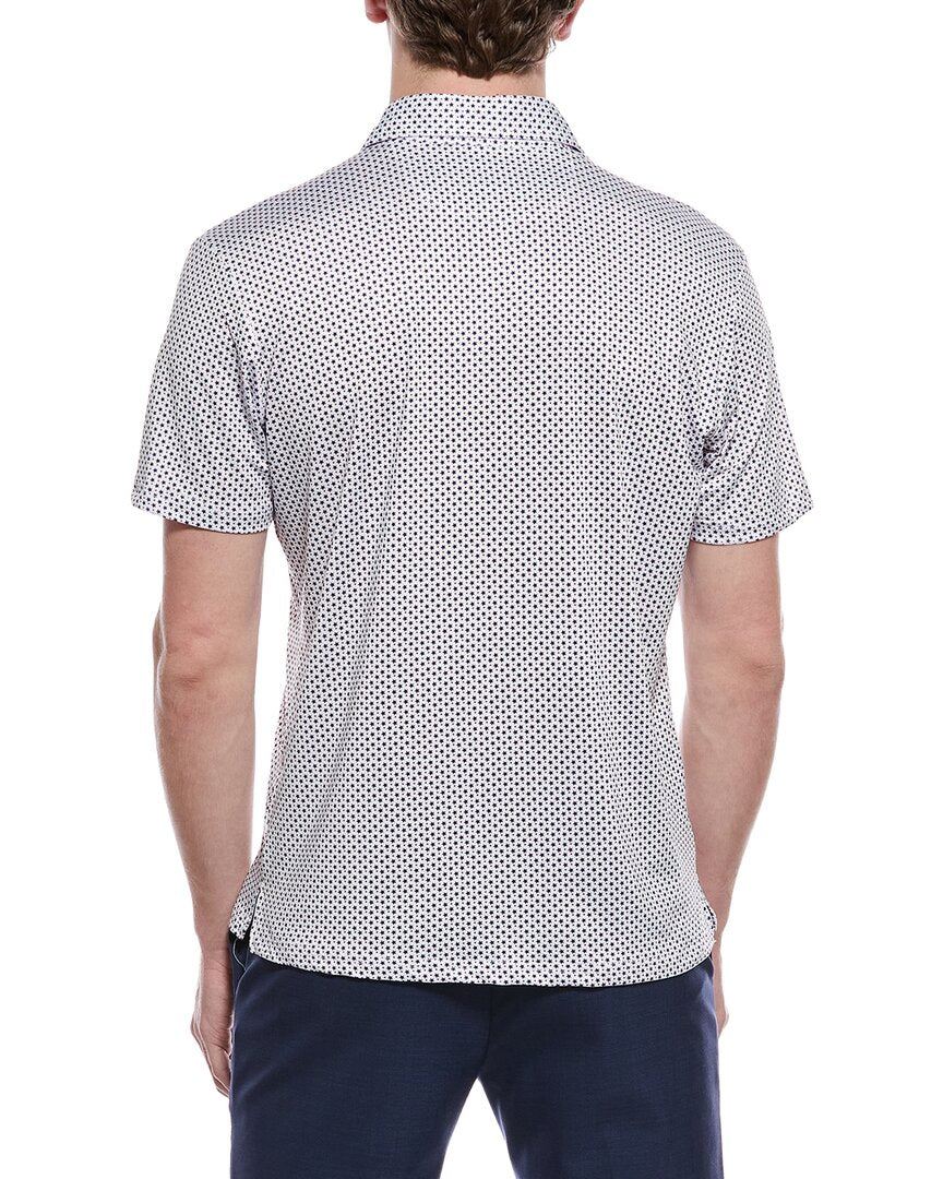 Tailorbyrd Stars Printed Performance Polo Shirt