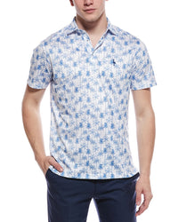 Tailorbyrd Vintage Palm Trees Printed Mesh Perform