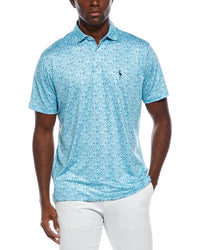 Tailorbyrd Hole-In-One Printed Performance Polo Shirt