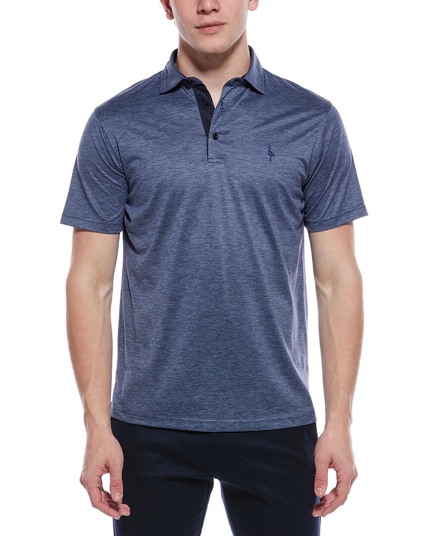 Tailorbyrd Melange Mesh Performance Polo Shirt