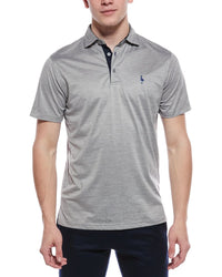 Tailorbyrd Melange Mesh Performance Polo Shirt