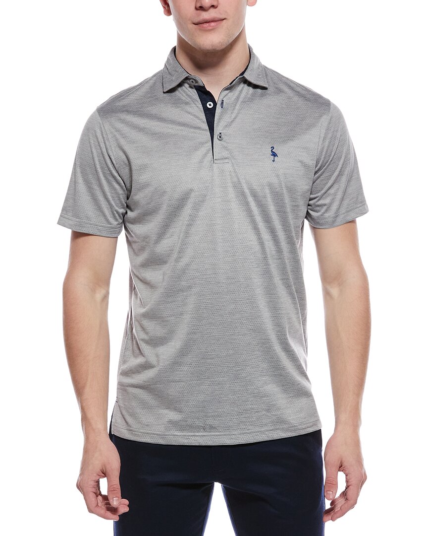 Tailorbyrd Melange Mesh Performance Polo Shirt