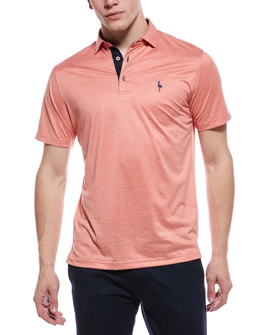 Tailorbyrd Melange Mesh Performance Polo Shirt