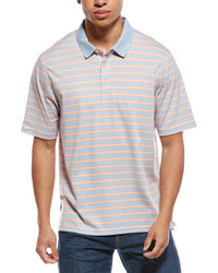 Ashworth Framed Stripe Polo Shirt