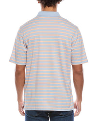 Ashworth Framed Stripe Polo Shirt