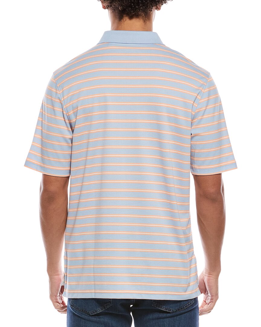 Ashworth Framed Stripe Polo Shirt