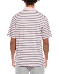 Ashworth Framed Stripe Polo Shirt