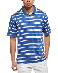 Ashworth Mesh Double Stripe Polo Shirt