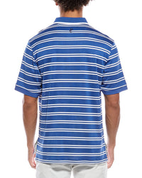 Ashworth Mesh Double Stripe Polo Shirt