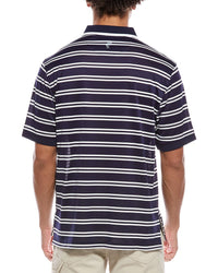 Ashworth Mesh Double Stripe Polo Shirt