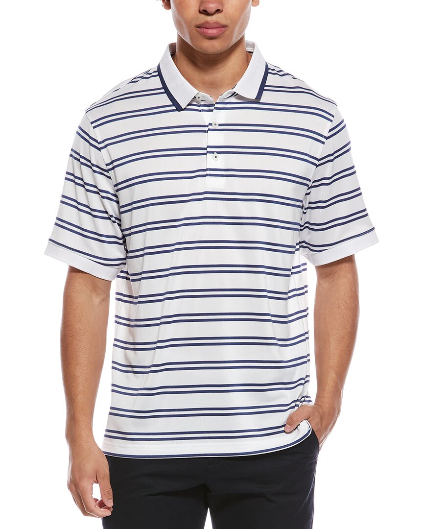 Ashworth Mesh Double Stripe Polo Shirt