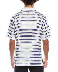 Ashworth Mesh Double Stripe Polo Shirt