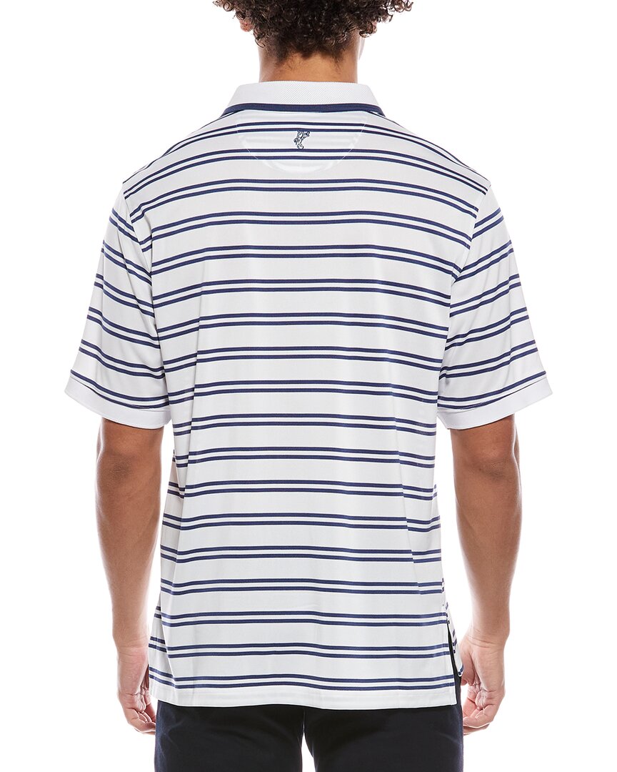 Ashworth Mesh Double Stripe Polo Shirt