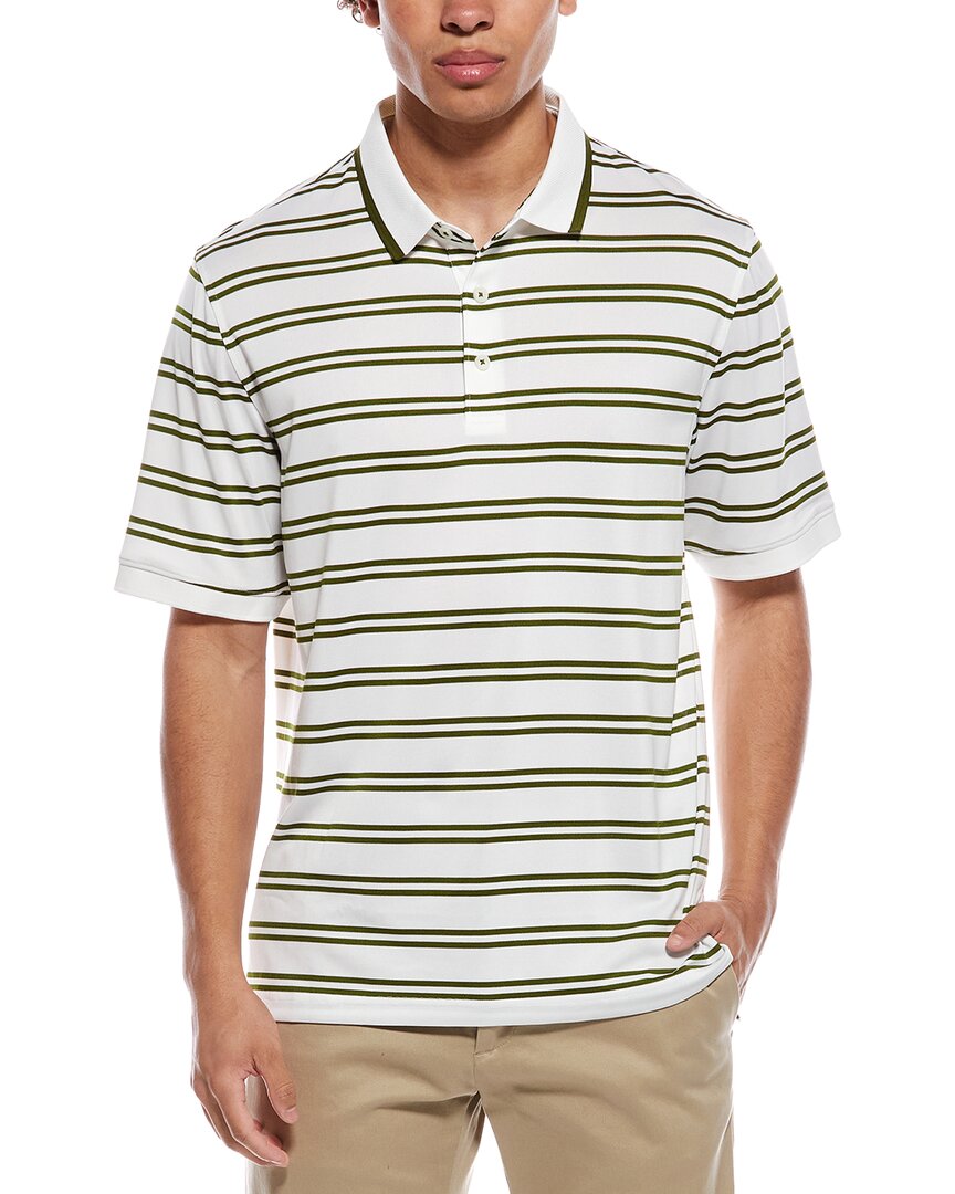Ashworth Mesh Double Stripe Polo Shirt