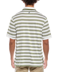 Ashworth Mesh Double Stripe Polo Shirt