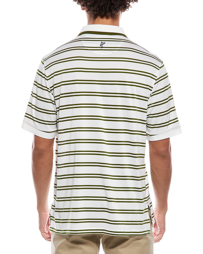 Ashworth Mesh Double Stripe Polo Shirt