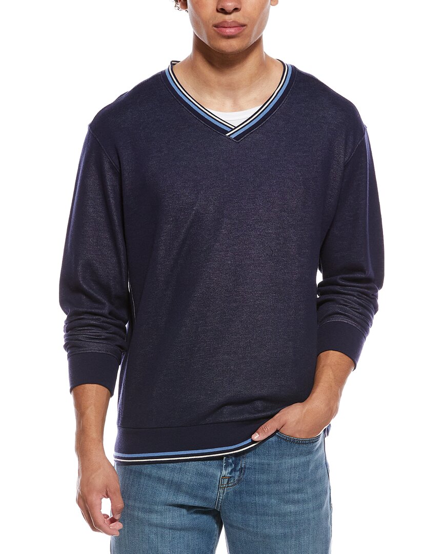 Ashworth Peached Saba V-Neck Sweatshirt