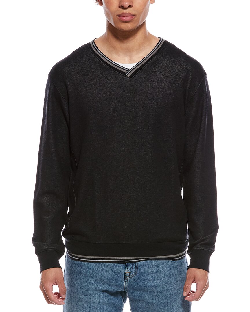 Ashworth Peached Saba V-Neck Sweatshirt