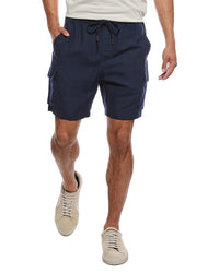 Onia Air Linen-Blend Pull-On Cargo Short