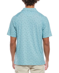 Callaway All Over Large Chevron Printed Polo Shirt