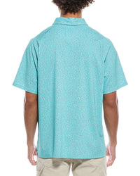 Callaway Micro Floral Print Polo Shirt