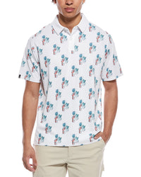Callaway 19Th Hole Drink Print Polo Shirt