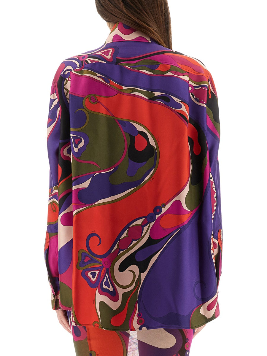 Pucci Women Orchid Print Shirt