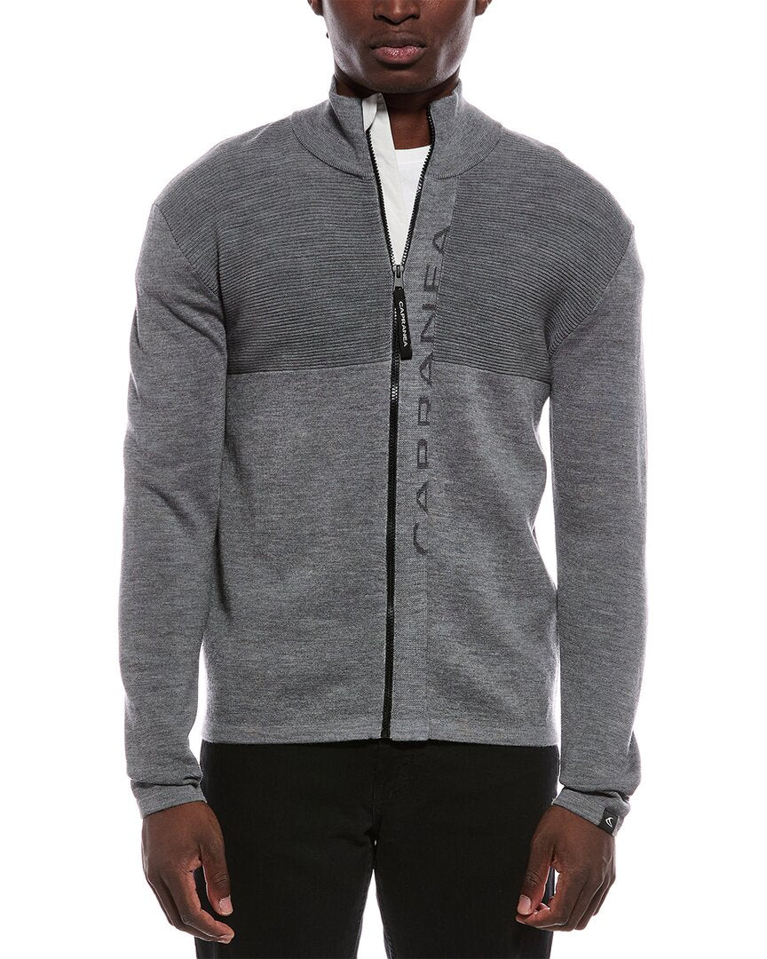 Capranea Titlis Full Zip Wool Mock Neck Sweater