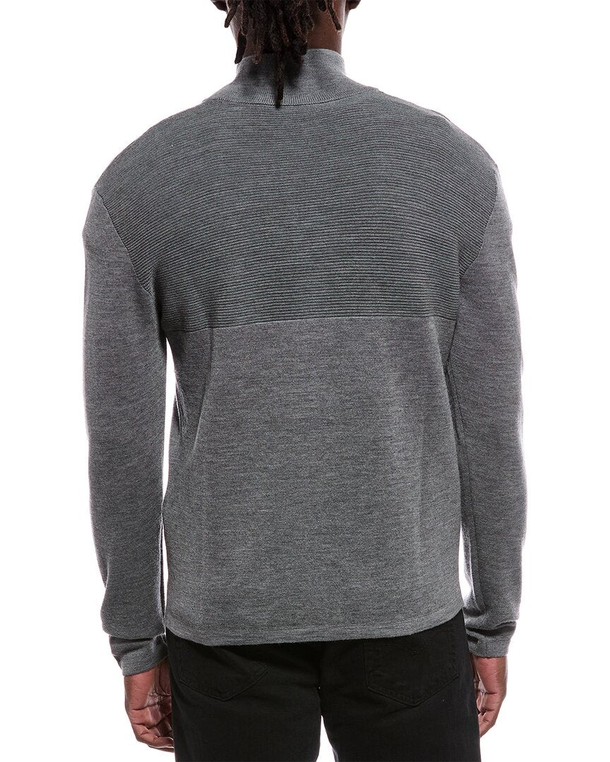 Capranea Titlis Full Zip Wool Mock Neck Sweater