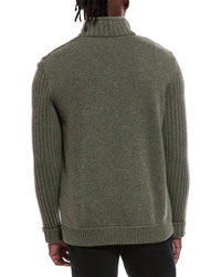 Capranea Jatz Full Zip Wool Mock Neck Sweater