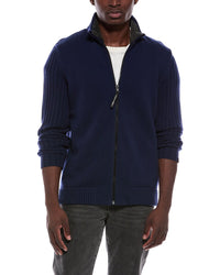 Capranea Jatz Full Zip Wool Mock Neck Sweater