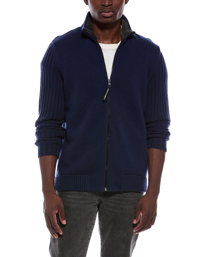 Capranea Jatz Full Zip Wool Mock Neck Sweater