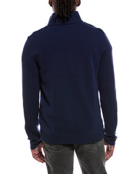 Capranea Jatz Full Zip Wool Mock Neck Sweater