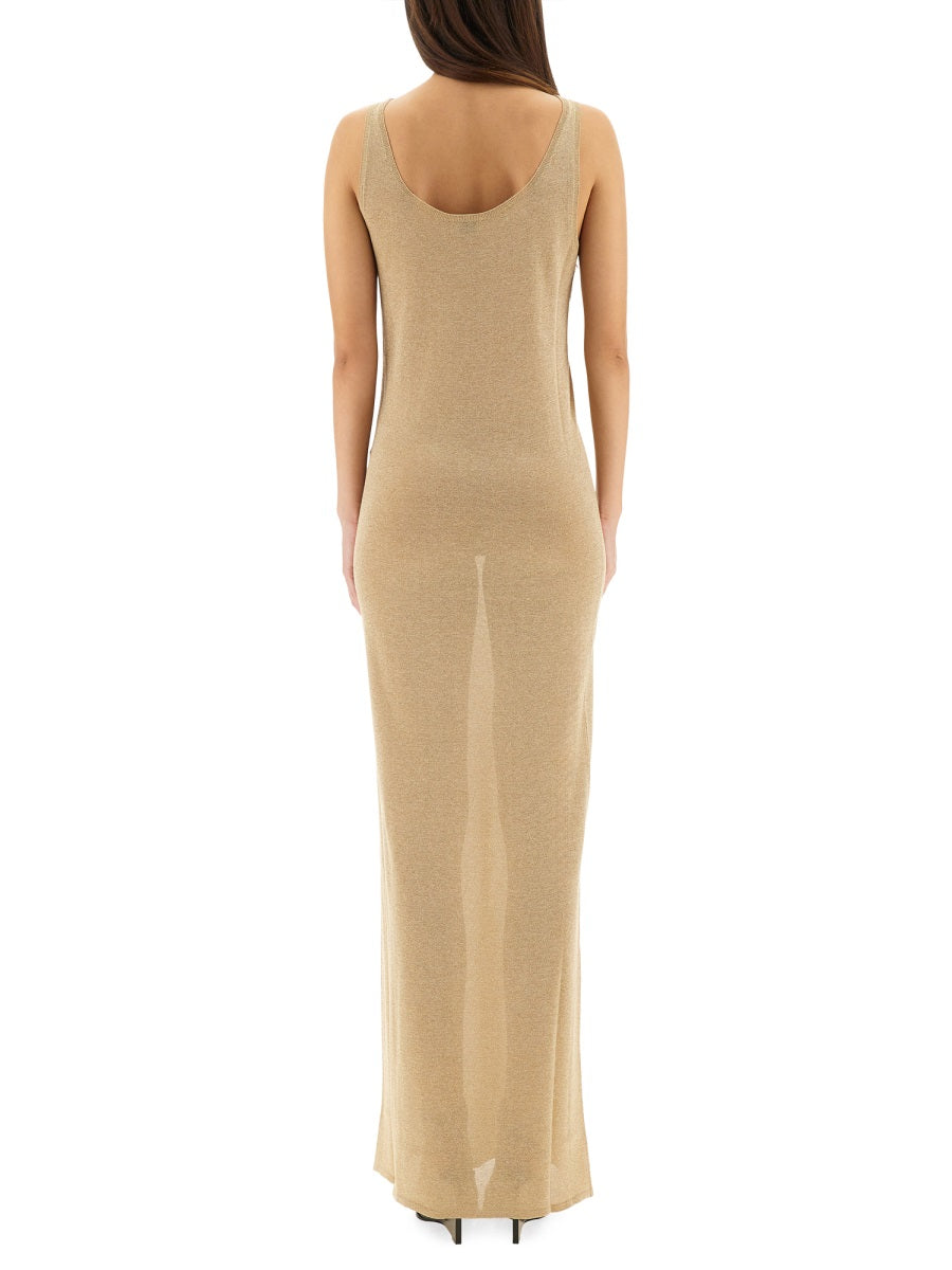 Saint Laurent Women Lurex Knit Dress