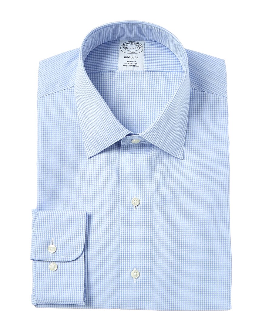 Brooks Brothers Regular Fit Dress Shirt Blue