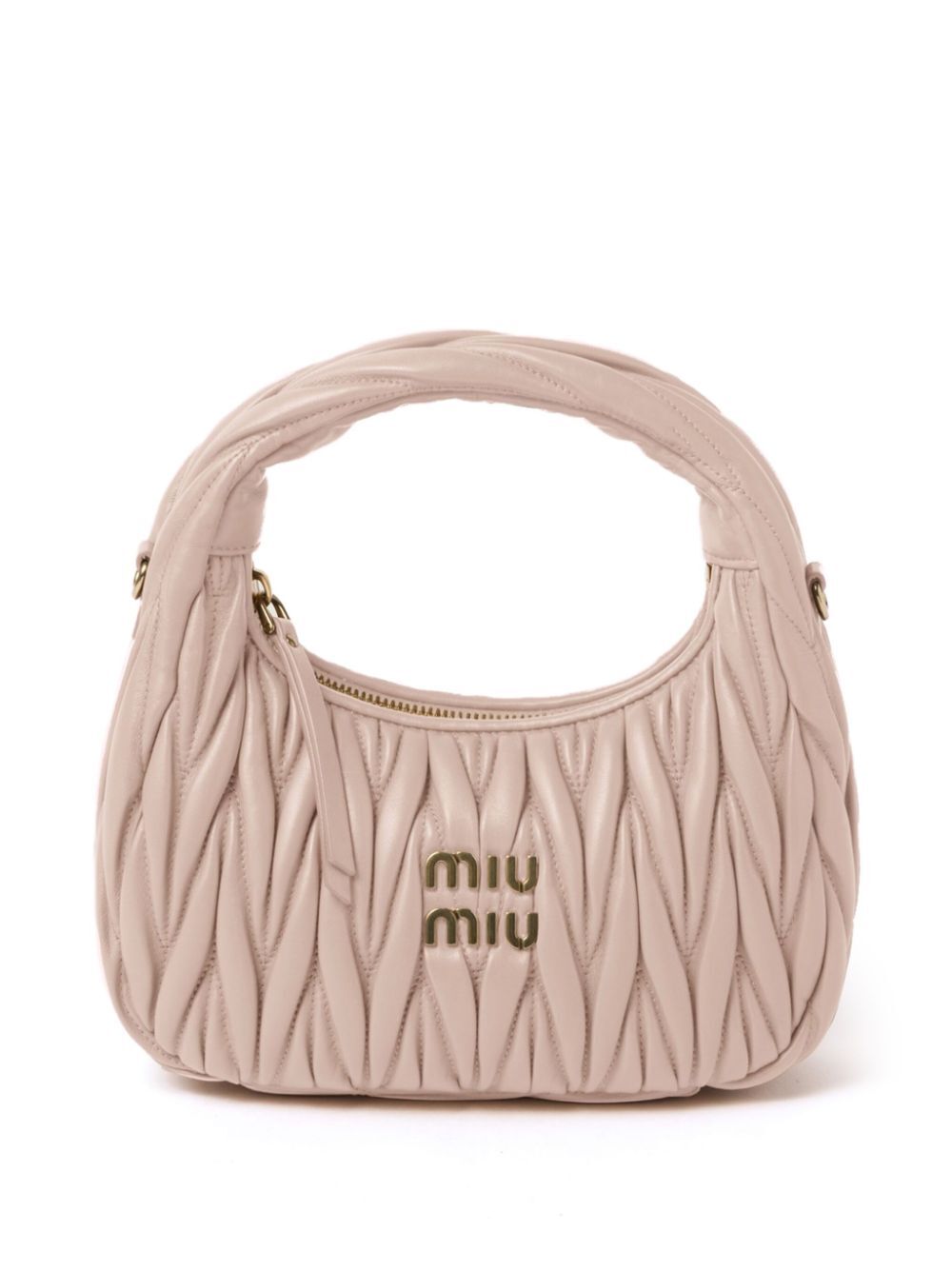 MIU MIU Miu Miu Women Wander Matelassé Nappa Leather Small Hobo Bag