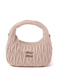 MIU MIU Miu Miu Women Wander Matelassé Nappa Leather Small Hobo Bag