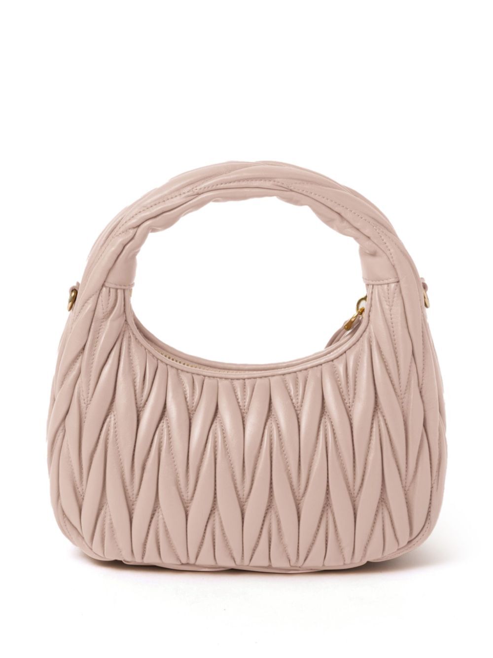MIU MIU Miu Miu Women Wander Matelassé Nappa Leather Small Hobo Bag