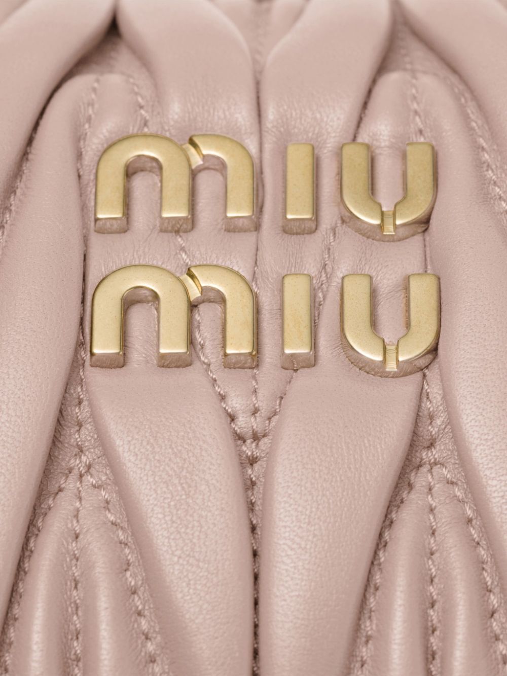 MIU MIU Miu Miu Women Wander Matelassé Nappa Leather Small Hobo Bag