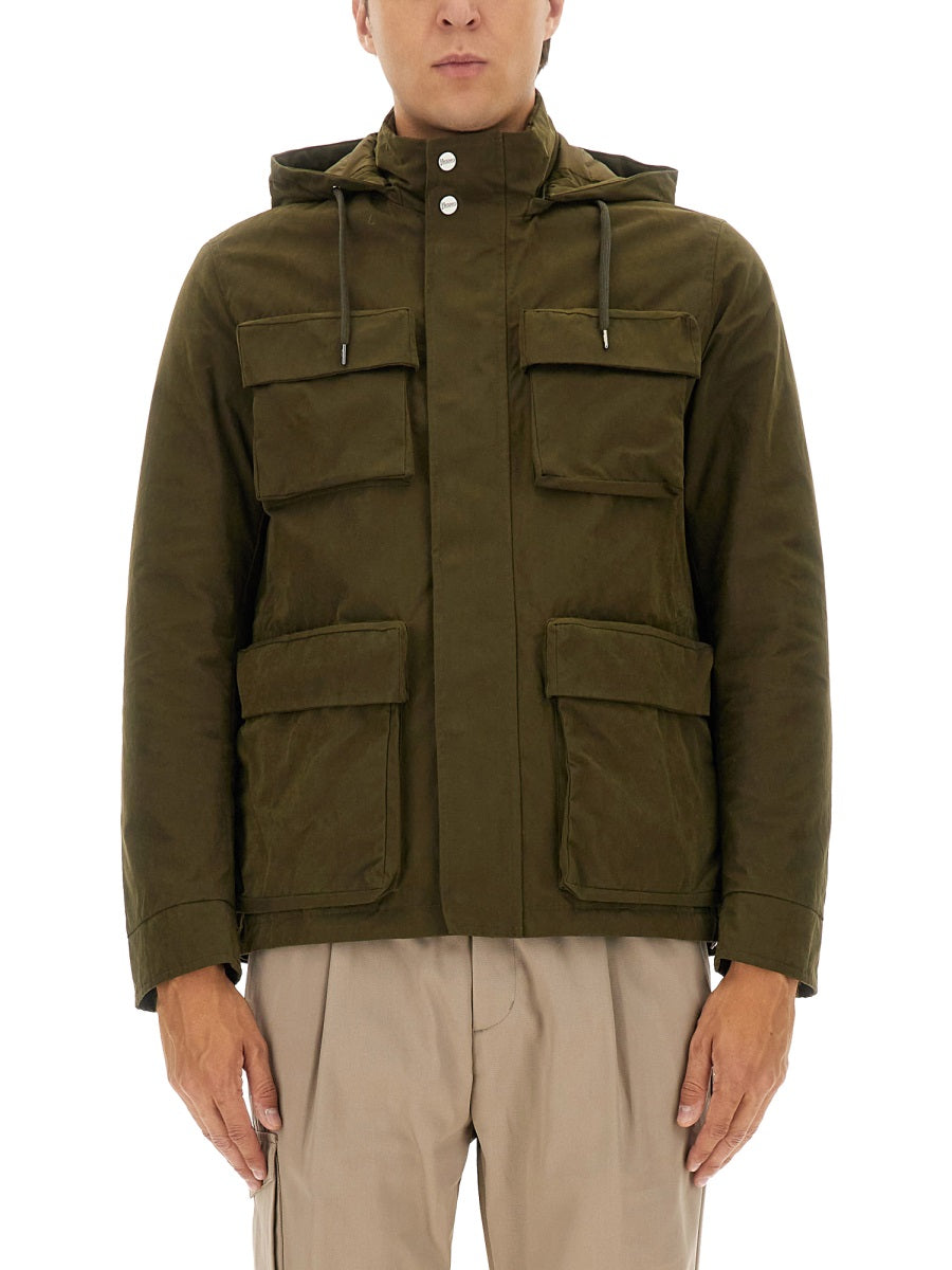 HERNO Herno Men Waxed Cotton Short Parka