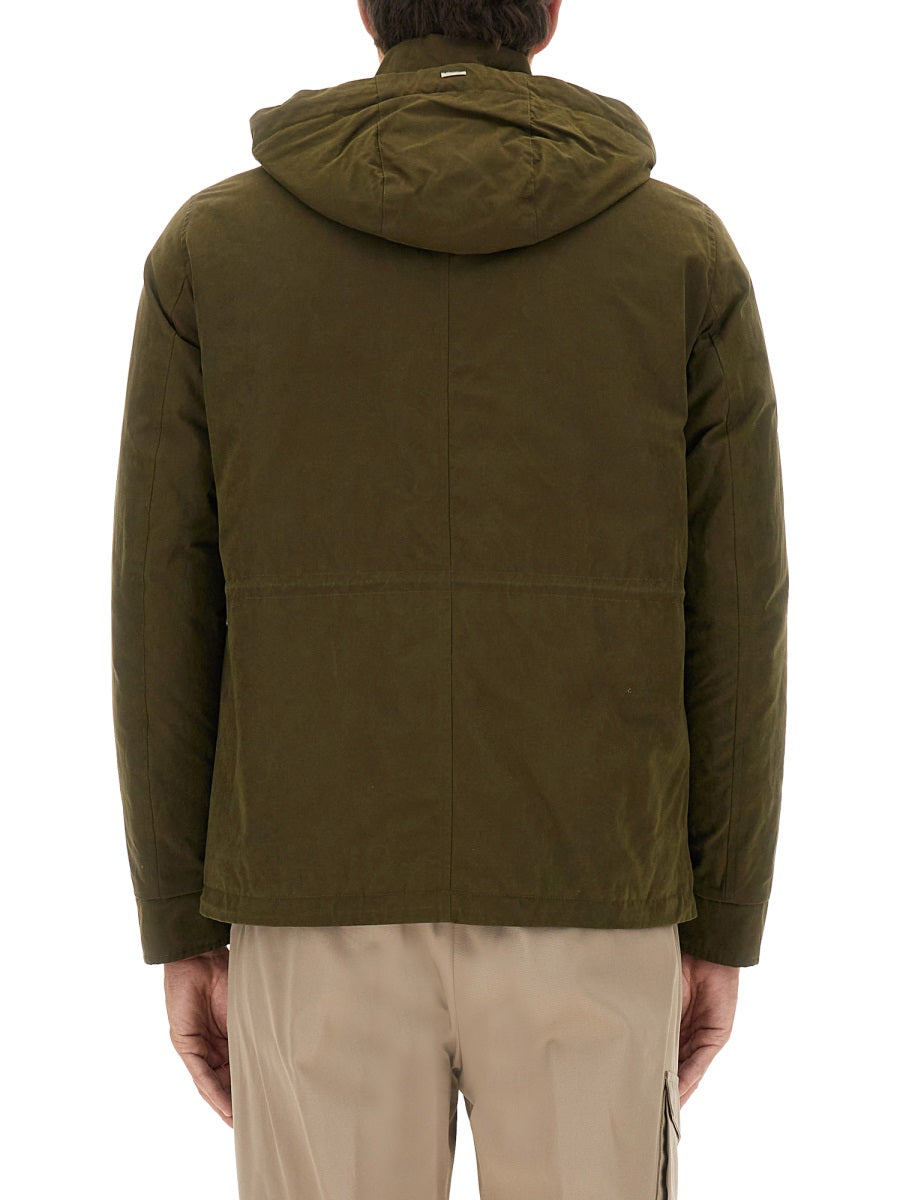 HERNO Herno Men Waxed Cotton Short Parka