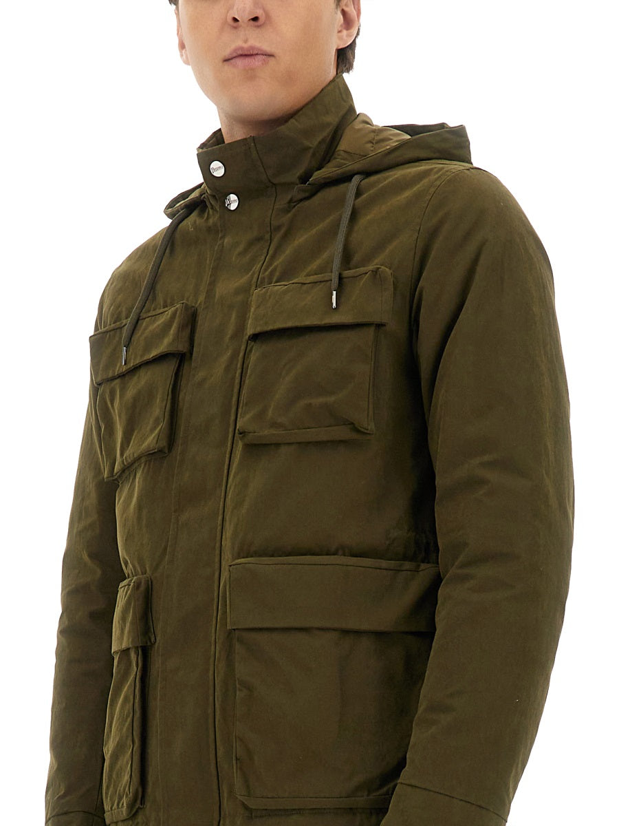 HERNO Herno Men Waxed Cotton Short Parka