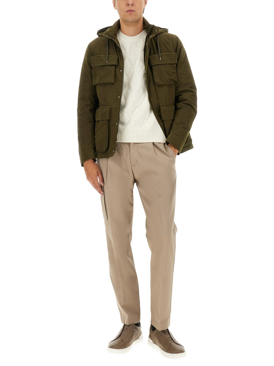 HERNO Herno Men Waxed Cotton Short Parka