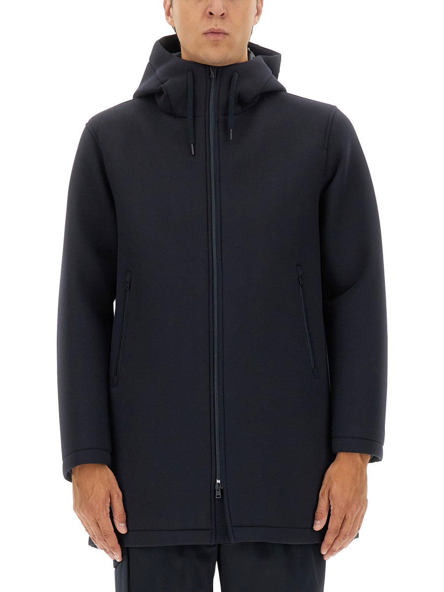Herno Men Long Parka In Three Layers "Scuba"